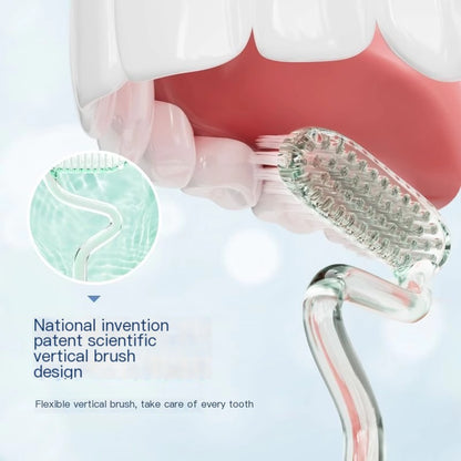 MLK S-Shaped Gentle Bristle Toothbrush