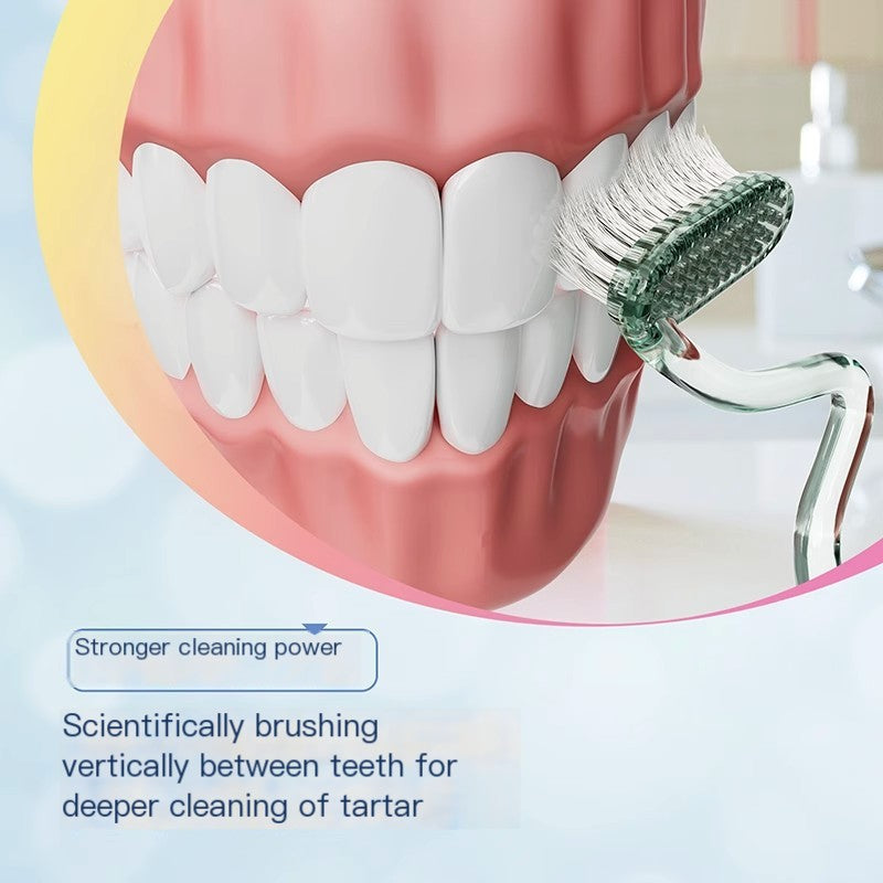 MLK S-Shaped Gentle Bristle Toothbrush
